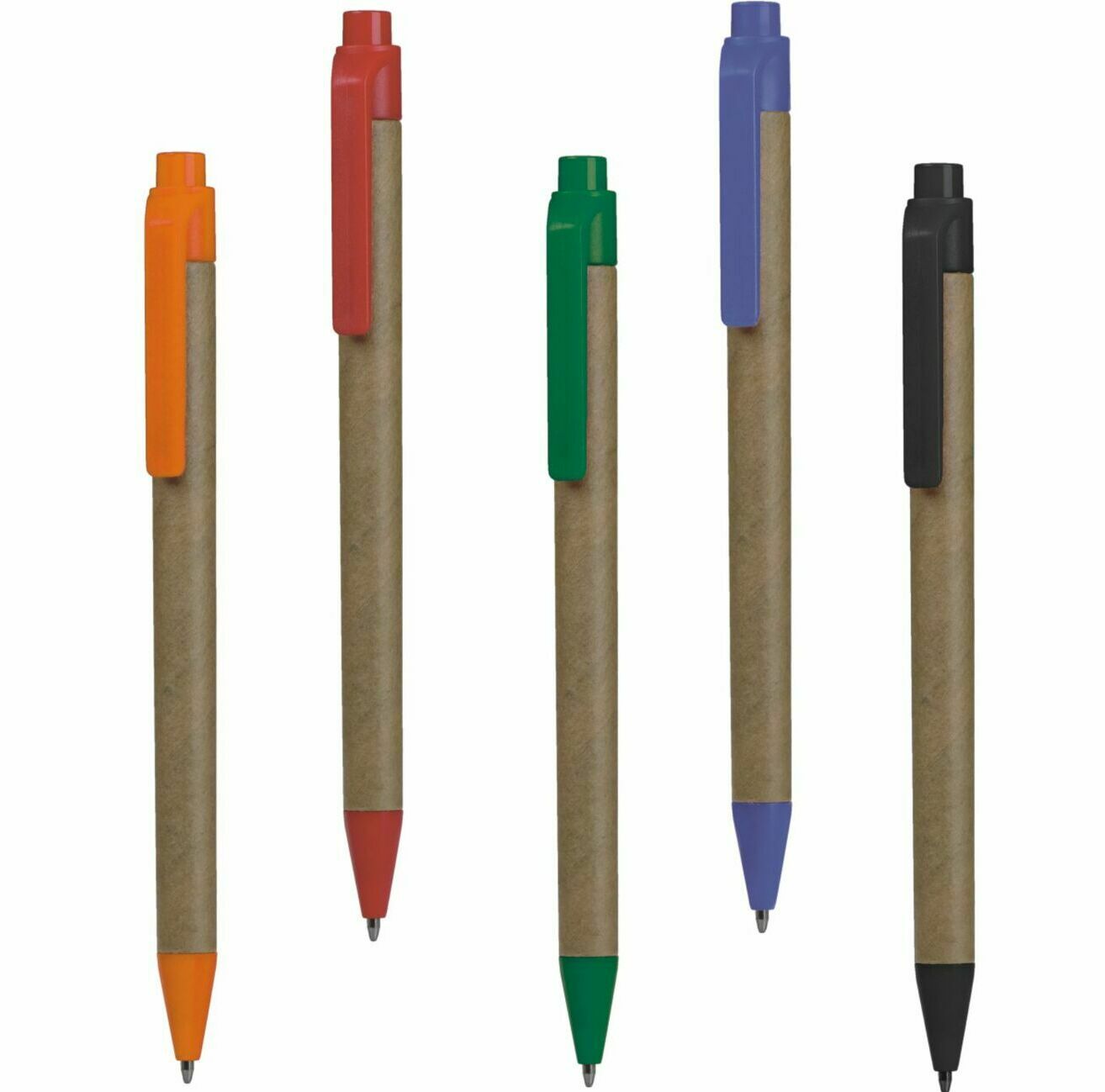 ручки из картона и переработанного пластика